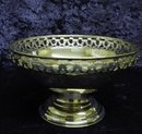 PEDESTAL DISH - OPEN WORK - Silver Plate