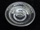 PEDESTAL DISH - OPEN WORK - STERLING SILVER