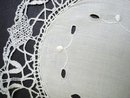 ANTIQUE LOVELY DOILY - CLUNY LACE BORDER