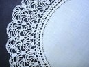 ANTIQUE LOVELY DOILY-LINEN CENTER and LACE