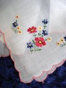PRETTY HAND MADE EMBROIDERY - HANKIE