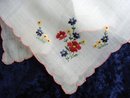 PRETTY HAND MADE EMBROIDERY - HANKIE
