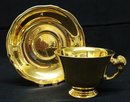 ROYAL WINTON TEACUP & SAUCER - GOLD