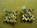 VINTAGE RHINESTONE SCREWBACK EARRINGS