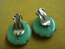 ART GLASS VINTAGE SCREW-BACK EARRINGS