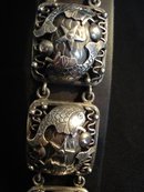 HAND MADE DENMARK STERLING LD BRACELET