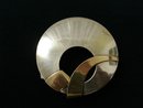 ART DECO STYLE - STERLING & GOLD BROOCH