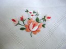BEAUTIFUL HANKIE HAND EMBROIDERY - ROSE
