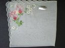 BEAUTIFUL HANKIE-EXQUISITE FLORAL EMBROIDERY