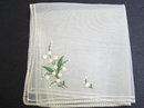 ANGELIC WHITE ORGANDY HANKIE-EMBROIDERY