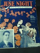1924 SHEET MUSIC - JUNE NIGHT