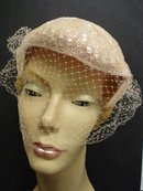 FANCY ANTIQUE LADIES HAT - WITH NET
