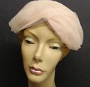 ANTIQUE - FANCY LADIES HAT - PASTEL PINK