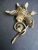 EARLY BOUCHER BROOCH - BROACH - ORCHID