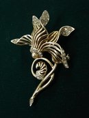 EARLY BOUCHER BROOCH - BROACH - ORCHID