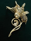 EARLY BOUCHER BROOCH - BROACH - ORCHID