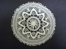 ANTIQUE MUSEUM QUALITY CLUNI LACE DOILY