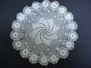 VERY FINE IRISH STYLE FIGURAL LACE DOILY