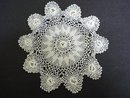 FINE LACE IRISH STYLE HAND CROCHET DOILY #2
