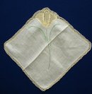 UNCOMMON VINTAGE CROCHET LACE/EMBROIDERY HANKIE