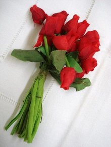 ANTIQUE CLOTH FLOWERS