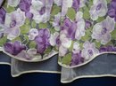 PRETTY VINTAGE LADIES APRON - FLORAL PURPLE