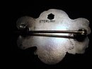 VICTORIAN STERLING SILVER ART NOUVEAU BROOCH