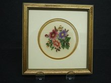 FINEST ANTIQUE PETIT POINT FRAMED PICTURE #2