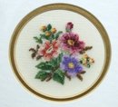 FINEST ANTIQUE PETIT POINT FRAMED PICTURE #2