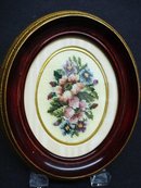 FINEST ANTIQUE PETIT POINT FRAMED PICTURE #3