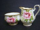 ROYAL ALBERT CREAM/SUGAR AMERICAN BEAUTY