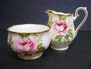 ROYAL ALBERT CREAM/SUGAR AMERICAN BEAUTY