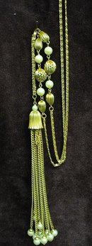 VINTAGE FLAPPER STYLE NECKLACE & PENDANT