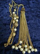 VINTAGE FLAPPER STYLE NECKLACE & PENDANT