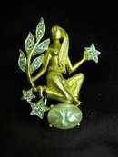 VINTAGE FIGURAL BROOCH - ZODIAC - VIRGO