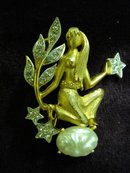VINTAGE FIGURAL BROOCH - ZODIAC - VIRGO