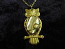ART DECO STYLE - CHAIN WITH OWL PENDANT