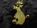 DECO STYLE PENDANT GOLD TONE & JELLY BELLY