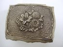 SILVER TONE - VICTORIAN STYLE - JEWELRY BOX