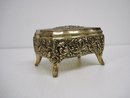 SILVER TONE - VICTORIAN STYLE - JEWELRY BOX