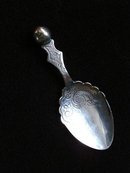 RARE VICTORIAN ERA SILVER CADDY SPOON