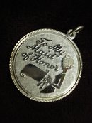 LARGE STERLING CHARM-TO MY MAID OF HONOUR