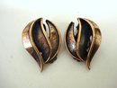 Pretty DECO COPPER CLIP EARRINGS