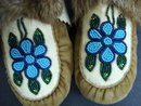 NATIVE AMERICAN BEADED CHILD's MOCCASINS