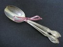 ROGERS- 2 COFFEE SPOONS *SILVERY MIST*