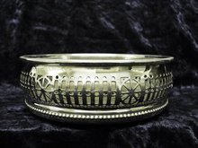 BARKER ELLIS SILVER PLATE-WINE BOTTLE COASTER