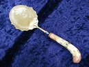 SHEFFIELD SERVING SPOON - PORCELAIN HANDLE