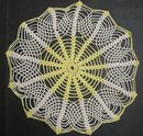 VICTORIAN SPIDER WEBB - CROCHET LACE DOILY