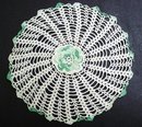 VINTAGE LACE DOILY - FIGURAL ROSE