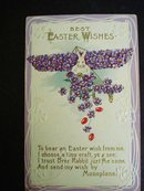 1912 EMBOSSED POSTCARD - EASTER POSTCARD